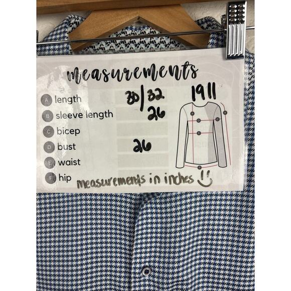 Robert Graham Men’s Button Down Shirt Size 2X Blue White Houndstooth Casual - Picture 10 of 10